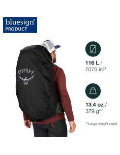 Protector Osprey AirCover para Mochila Mediano Negro 2