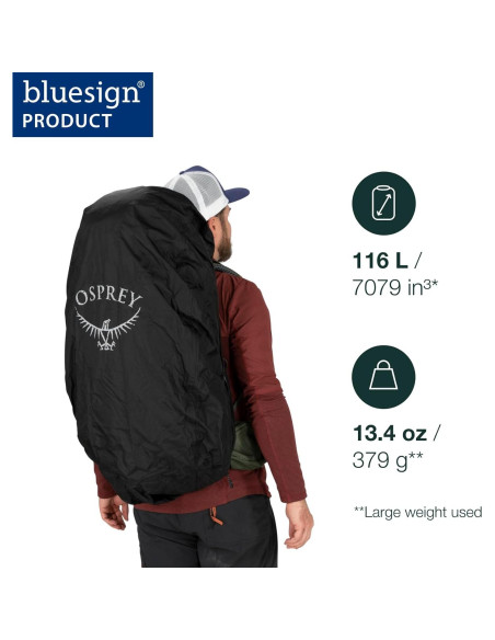 Protector Osprey AirCover para Mochila Mediano Negro