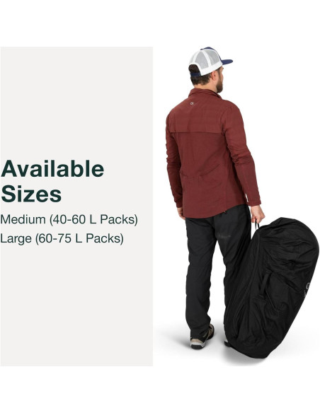 Protector Osprey AirCover para Mochila Mediano Negro