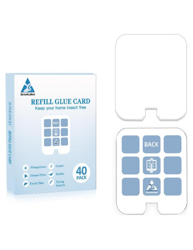 40 Tarjetas de Pegamento Reemplazo Safer Home y Dynatrap