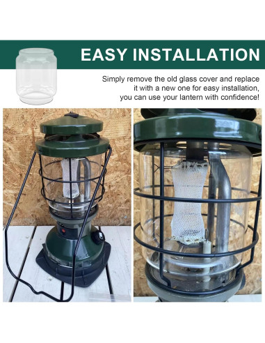 Reemplazo Globo Linterna Coleman Magluv 9.84cm Vidrio