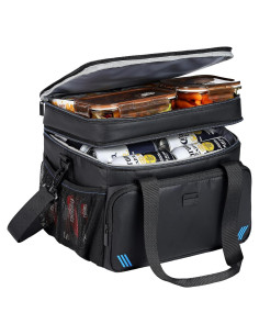 Bolsa Térmica Aislada ZEEMO 19L Impermeable Plegable Negro