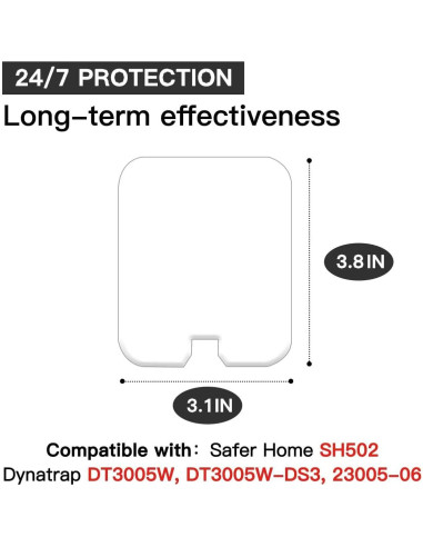 40 Tarjetas de Pegamento Reemplazo Safer Home y Dynatrap