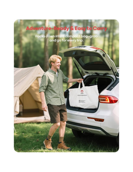 Colchón de Aire Individual QPAU SD001 22.86 cm Aislado Camping