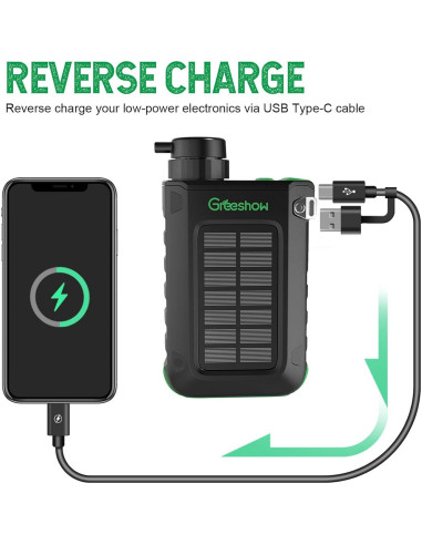 Filtro de Agua Eléctrico Portátil Greeshow GS-2811, 0.01 Micrones