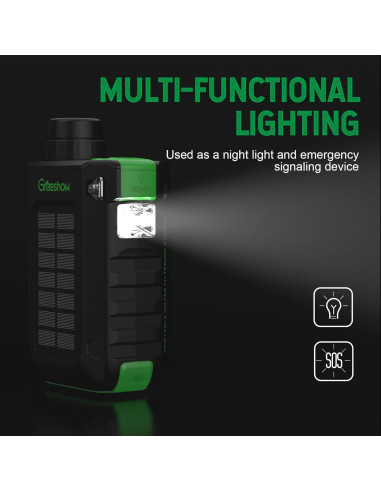 Filtro de Agua Eléctrico Portátil Greeshow GS-2811, 0.01 Micrones