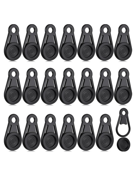 Clips de Lona Hotop 20 Pcs Alta Resistencia Camping 8.4x4.6cm