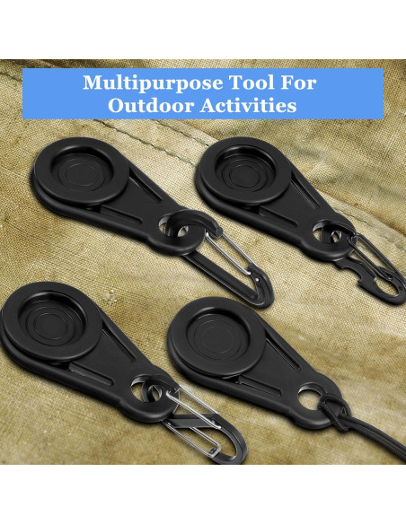 Clips de Lona Hotop 20 Pcs Alta Resistencia Camping 8.4x4.6cm