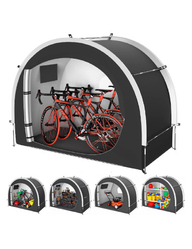 Cobertizo de Almacenamiento para Bicicletas Cepkquis 3 Bicicletas 210D