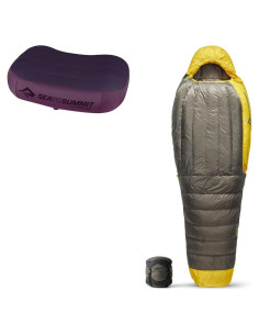 Sistema de Sueño Sea to Summit: Almohada Aeros y Saco Plumas