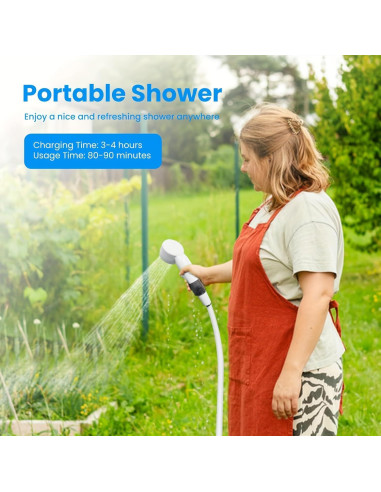 Ducha Portátil Eléctrica Liucocotos RA-01 198 cm Impermeable