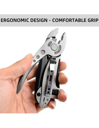 Multiherramienta 6 en 1 YWHWXB de Acero Inoxidable para Camping