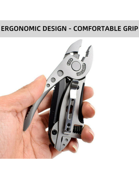 Multiherramienta 6 en 1 YWHWXB de Acero Inoxidable para Camping