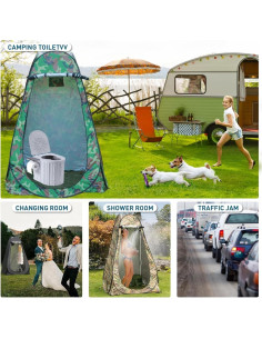 Inodoro Portátil Lmuwecno con Carpa de Privacidad 120x190cm 2