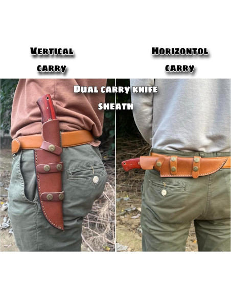 Cuchillo Bowie de Caza MINIBIRD de Acero Damasco 30.48 cm