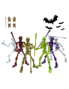 Set de 6 Figuras de Acción Esqueleto Titan 13 - Juguete Articulado