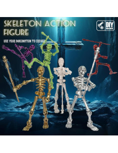 Set de 6 Figuras de Acción Esqueleto Titan 13 - Juguete Articulado 2
