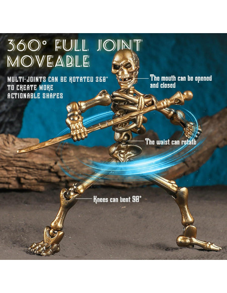 Set de 6 Figuras de Acción Esqueleto Titan 13 - Juguete Articulado