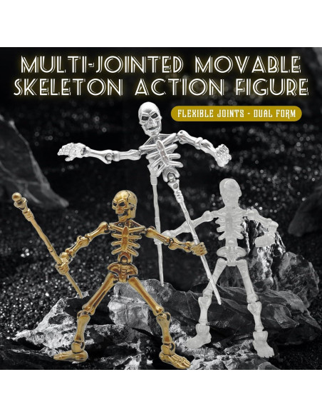 Set de 6 Figuras de Acción Esqueleto Titan 13 - Juguete Articulado