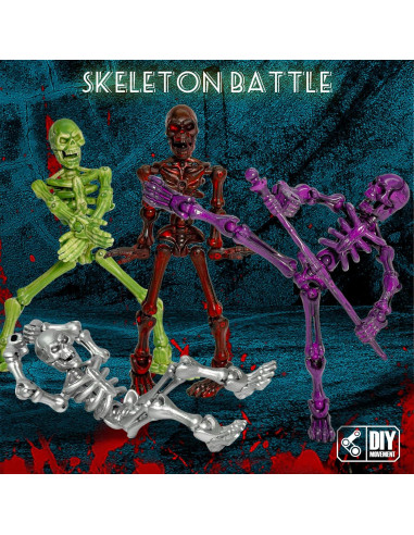 Set de 6 Figuras de Acción Esqueleto Titan 13 - Juguete Articulado