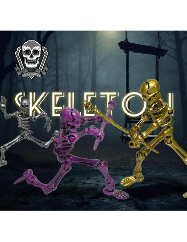 Set de 6 Figuras de Acción Esqueleto Titan 13 - Juguete Articulado