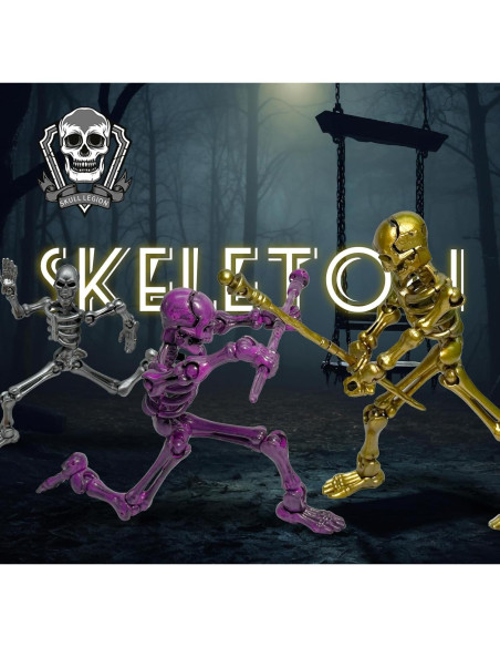 Set de 6 Figuras de Acción Esqueleto Titan 13 - Juguete Articulado
