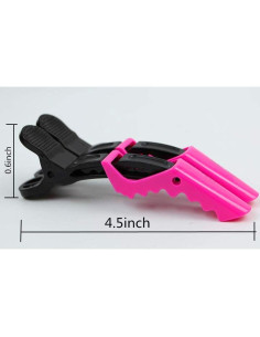 Pinzas de Pelo de Cocodrilo F-BBKO 10 Pcs Plástico Duraderas 2