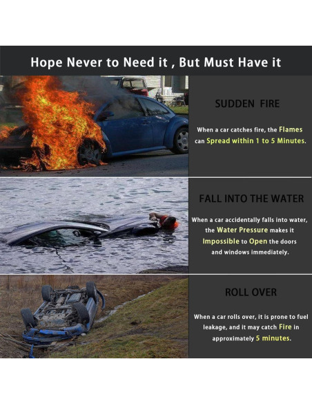 Martillo de Vida KANEKALARY 2025 Cortador de Cinturón y Rompedor de Ventanas Martillo de Vida KANEKALARY 2025 Cortador de Cinturón y Rompedor de Ventanas