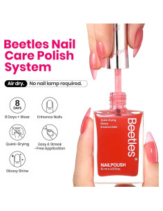 Esmalte de Uñas Beetles Rojo 15ml Secado Rápido Sin UV 2