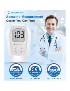 Kit de Monitor de Glucosa Glucoracy G-425 con 50 Tiras y Lancetas 2