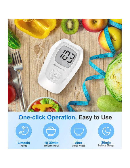 Kit de Monitor de Glucosa Glucoracy G-425 con 50 Tiras y Lancetas