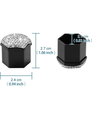 Cubiertas de Perno de Rueda Blueshyhall 21 mm Blancas - Paquete de 20