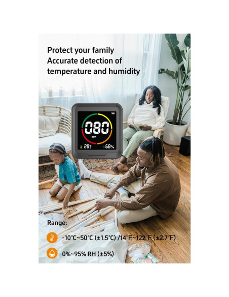 Medidor de Decibelios 3 en 1 LSENLTY con Pantalla LED