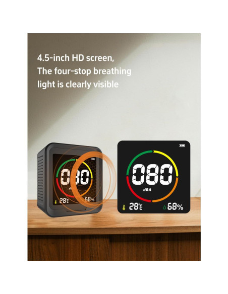 Medidor de Decibelios 3 en 1 LSENLTY con Pantalla LED