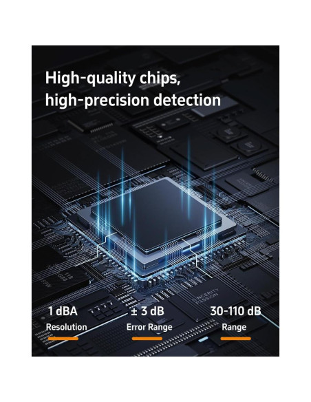 Medidor de Decibelios 3 en 1 LSENLTY con Pantalla LED