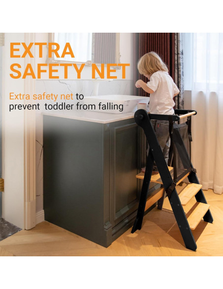 Torre de Aprendizaje Plegable COSYLAND - Taburete Ajustable para Niños