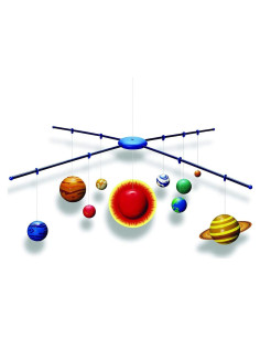 Kit de Móvil 3D del Sistema Solar Brilla en la Oscuridad Star Magic