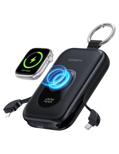 Cargador Portátil RORRY 20000mAh PD 30W Carga Rápida Negro