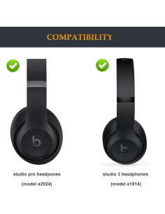 Banda de Cabeza Reemplazo Ncnvnra para Auriculares Beats Studio Pro/Studio 3 - Negro 2