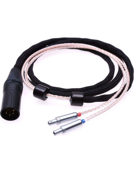 Cable Híbrido 16 Núcleos 5N Baño de Plata 1.2M 4Pin XLR