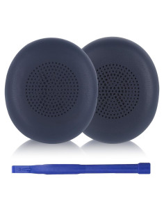 Almohadillas de Reemplazo Adhiper para Auriculares Jabra Evolve2 65/40/Elite 45h - Cuero Suave Azul