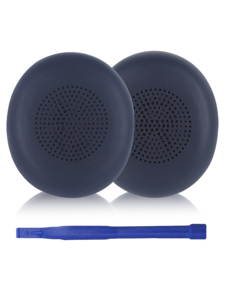 Almohadillas de Reemplazo Adhiper para Auriculares Jabra Evolve2 65/40/Elite 45h - Cuero Suave Azul