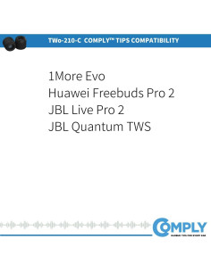Puntas de Espuma Comply TWo-210-C para Auriculares Jabra y JBL - 3 Pares 2