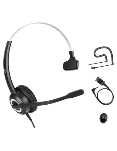 Auricular de Teléfono Cisco Tungtech 827030QD con Micrófono y Cancelación de Ruido