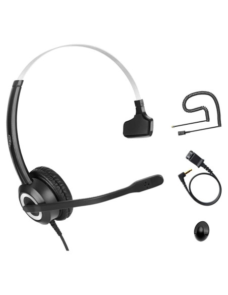 Auricular de Teléfono Cisco Tungtech 827030QD con Micrófono y Cancelación de Ruido