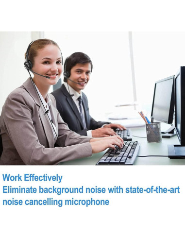Auricular de Teléfono Cisco Tungtech 827030QD con Micrófono y Cancelación de Ruido