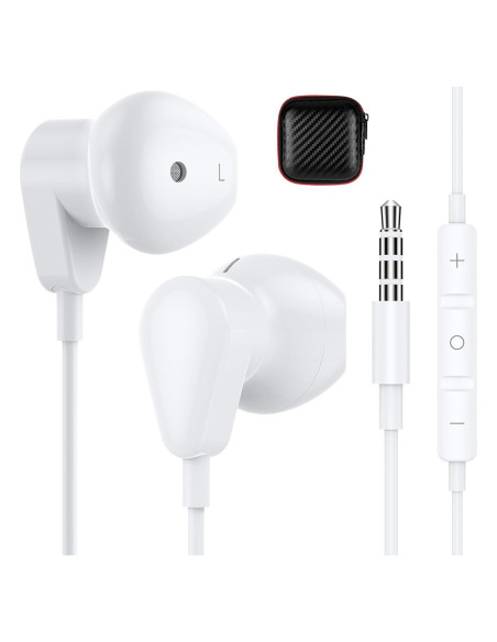 Auriculares con cable APETOO-0021 HiFi 3.5mm para Samsung y iPhone