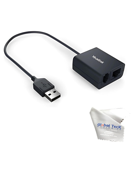 Adaptador de Auriculares Inalámbricos Yealink EHS40 - Plug & Play, Control Remoto