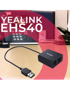 Adaptador de Auriculares Inalámbricos Yealink EHS40 - Plug & Play, Control Remoto 2