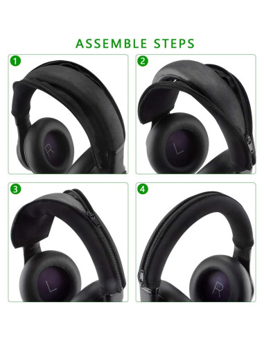 Cubierta de Banda para Auriculares GEEKRIA Plantronics PRO Negro